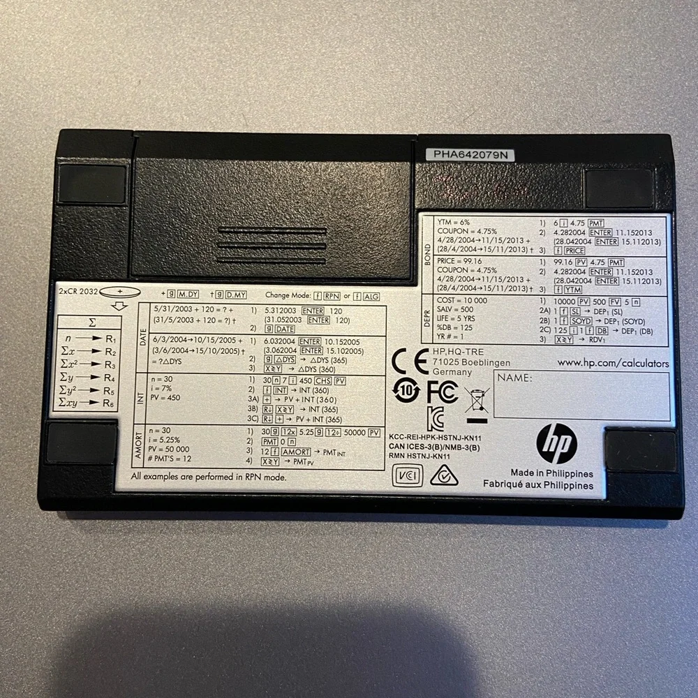 HP 12c Platinum Financial Calculator